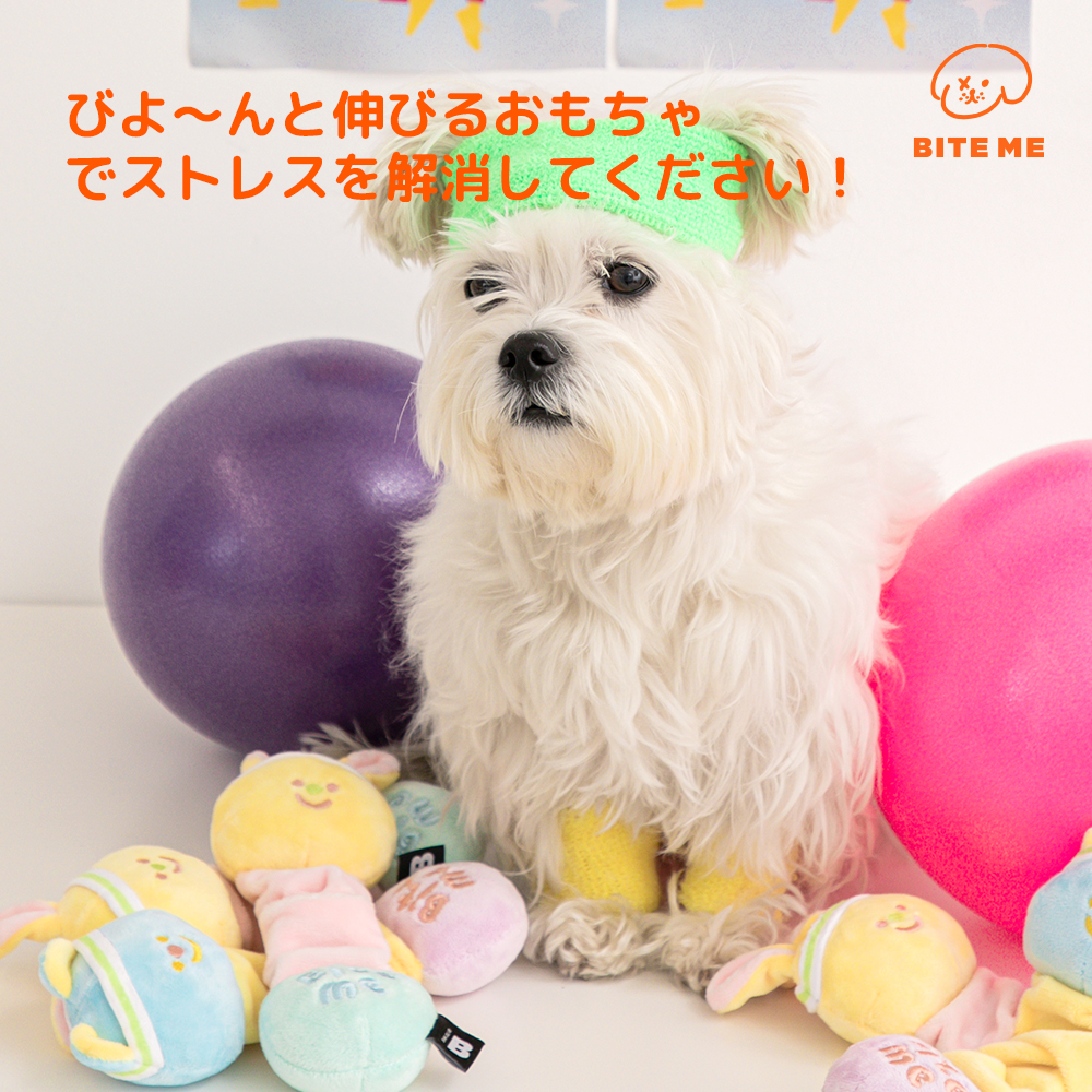 びよ～んと伸びる クマ＆ウサギ おもちゃ | ペット用の食品